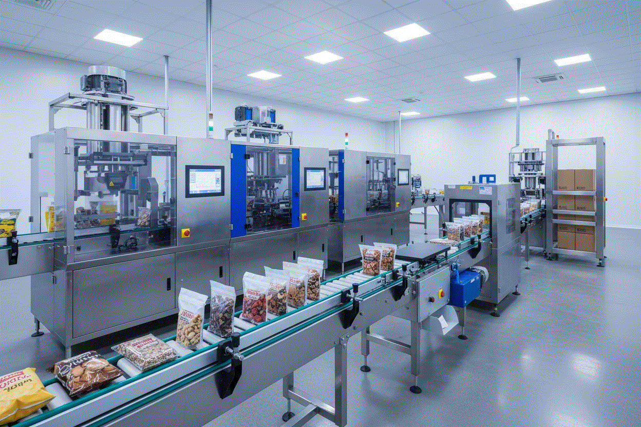 Snack-Factory-Packaging-Line